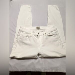 J. Crew Toothpick White Jeans